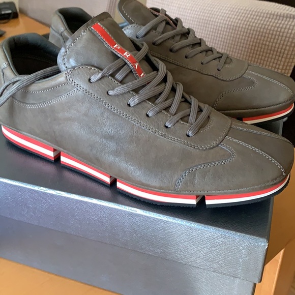 Classic PRADA sneakers in Cool Grey, Sz. US 10.5! - Picture 8 of 8